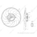 Ventilateur de refroidissement de radiateur de voiture de vente chaude pour BENZ